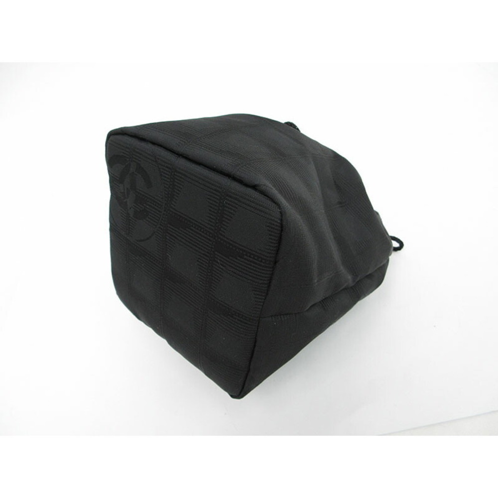 Chanel Drawstring Pouch Black Nylon - image 3